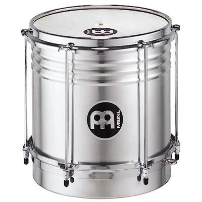 Abbildung von Meinl Percussion QW10 Aluminium Cuica, 25,40 cm (10 Zoll) Durchmesser, silber