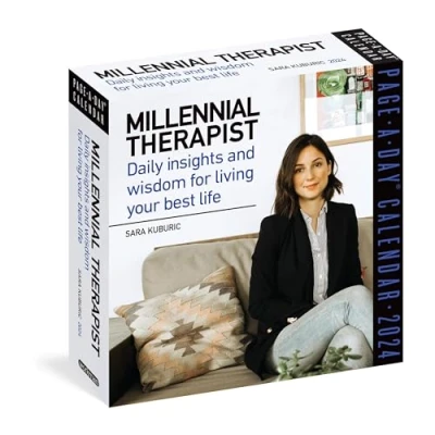 Abbildung von Millennial Therapist Page A Day Calendar 2024: Daily Insights and Wisdom for Living Your Best Life