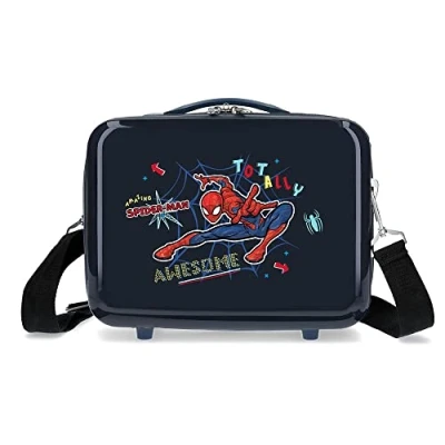 Abbildung von Marvel Spiderman Absolut fantastischer, anpassbarer Kulturbeutel mit blauem Schultergurt, 29 x 21 15 cm, starres ABS, 9,14 l, 0,6 kg