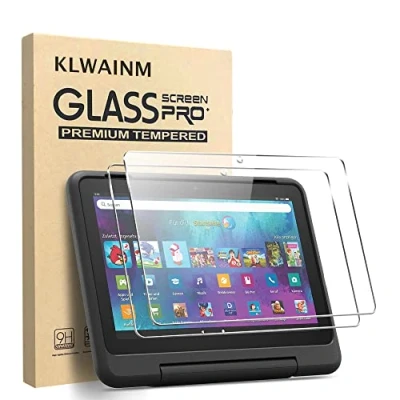 Abbildung von KLWAINM [2 Stück] Schutzglas für Fire HD 8 Kids/Kids Pro [2020/2021/2022/2024 Modell] Tablet Schutzfolie Displayschutz 2.5D 9H Härte Anti Kratzen Bläschenfrei Displayschutzfolie Folie