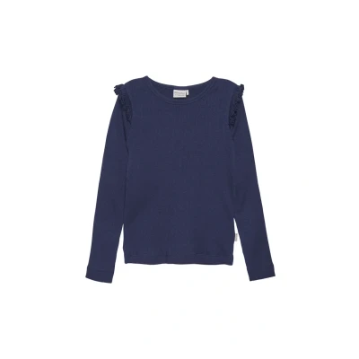 Abbildung von Minymo LS Langarmshirt für Kinder, Größe: 104, Dark navy