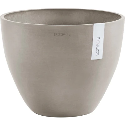 Abbildung von Ecopots Antwerpen konisch 50 cm taupe Pflanze/Blumentopf