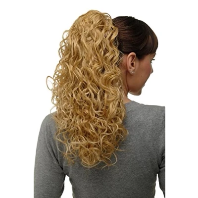 Abbildung von WIG ME UP NC002 611B Haarteil Pferdeschwanz Zopf 2 Klammern &amp; Gummizug super Volumen Locken Blond Mix ca. 45 cm