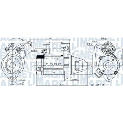 Abbildung von MAGNETI MARELLI 063721642610 Anlasser 12 1,4 9 HONDA: CIVIC