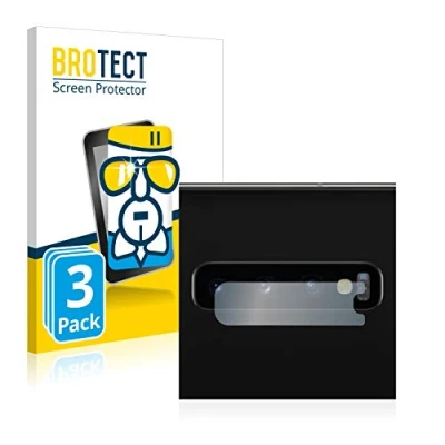 Abbildung von BROTECT Schutzglas für Samsung Galaxy S10 (NUR Kameraschutz) (3 Stück) Schutzfolie Panzer Folie Glas [Extrem Kratzfest 9H, Anti Fingerprint,