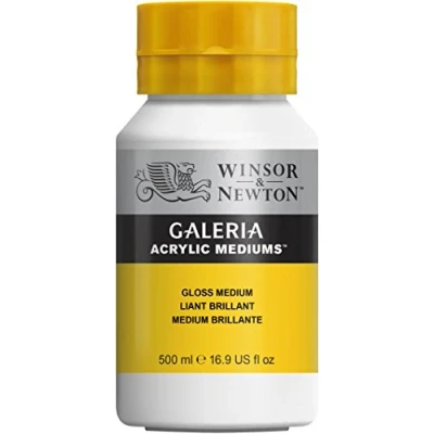 Abbildung von Winsor &amp; Newton 3050820 Galeria Glanz Medium, 500 ml Topf, erhöht die Farbtiefe und transparenz der Farbe