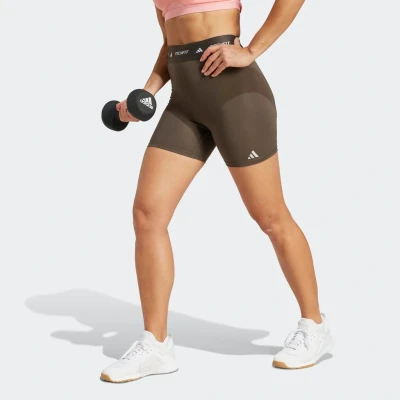 Abbildung von adidas Performance Techfit Short Tights, Damen, Größe: Lx5&quot;, Shadow olive