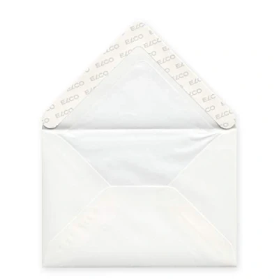 Abbildung von Elco 73127.12 Prestige Verpackung mit 25 Briefumschläge/Versandtasche, gummiert, Wasserz., C6, 100g, hochweiss, Fenster: nein