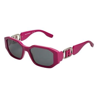 Abbildung von Karl Lagerfeld Damen KL6085S 525 Sonnenbrillen Injiziert Violett Grau Quadratisch Photochromatisch