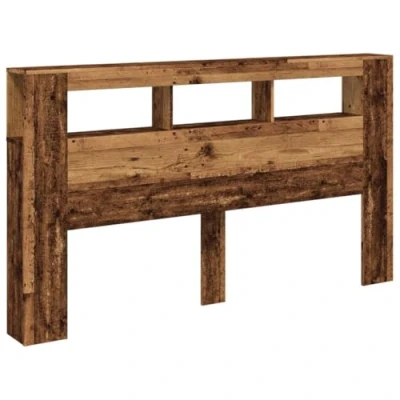 Abbildung von vidaXL LED Kopfteil Altholz Optik 180x18,5x103,5 cm Holzwerkstoff