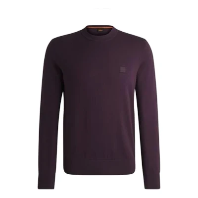 Abbildung von BOSS Kanovano Strickpullover, Herren, Größe: Medium, Open purple