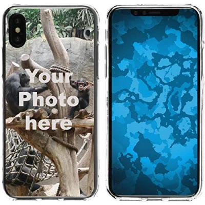 Abbildung von PhoneNatic Case kompatibel mit iPhone XS Max Personalisierte Handyhülle Clear zum selbst gestalten eigenem Foto