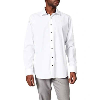 Abbildung von Seidensticker Herren Extra Slim Fit Langarm Hemd, Weiß, 42 EU