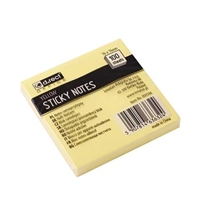 Abbildung von Notizen blockieren Alternativen zu Post it 12 Stck.. gelb mit 100 pro Block 76x76mm