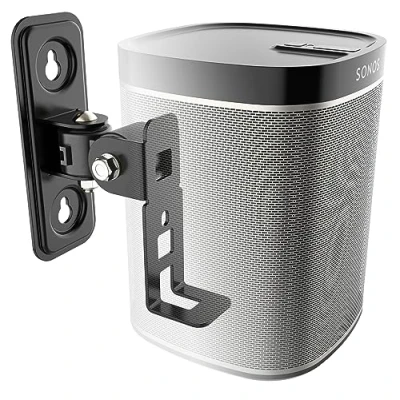 Abbildung von RICOO 1x Lautsprecherwandhalterung Lautsprecher Wandhalterung für SONOS Play:1™ Wand Halterung LH431 B Schwenkbar Neigbar HiFi Audio Boxen Aufhängung Speaker Wall Mount