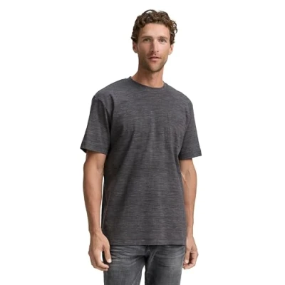 Abbildung von TOM TAILOR Denim Piqué Poloshirt aus Baumwolle, Dark Blueberry, L