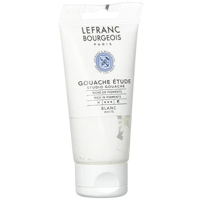 Abbildung von Lefranc &amp; Bourgeois 301242 Studio Gouache, kräftige, lichtbeständig, deckend Farben in der 80ml Tube Weiß