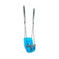 Abbildung von HUDORA Babyschaukel höhenverstellbar 120 180 cm in blau/grau für den Garten I Baby Swing Outdoor Kinderschaukel mit Sicherheitsbügel und Anschnallgurt Max. Benutzergewicht 25 kg