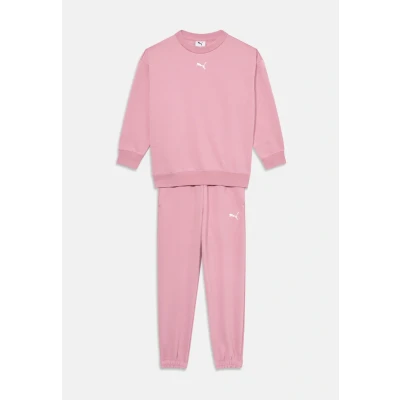 Abbildung von Puma Loungewear Oversized Jogginganzug Teenager Für Damen Kinder Mit Plain Poised Pink Größe: 7 8Y