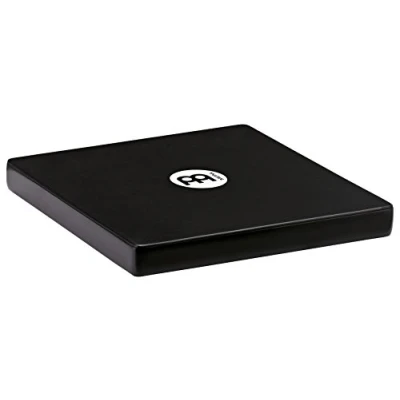 Abbildung von Meinl Percussion Travel Cajon Instrument Trommelkiste für unterwegs mit Snare Flache Handtrommel klarem Sound Schwarz (TCAJ1BK)