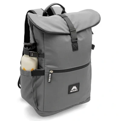 Abbildung von MIXIRL® XXL Familienrucksack Baby Wickelrucksack grau【30 35L】 Wickeltasche Rucksack mit Wickelunterlage, Haken, Thermofach für unterwegs diaper bag Babytasche Mama &amp; Papa