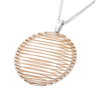 Abbildung von Orphelia Damen Kette aus 925er Sterlingsilber mit Anhänger Silber/Rose ZK 7180/1
