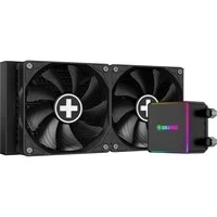 Abbildung von Xilence LQ240PRO AMD und Intel 240mm AiO Wasserkühlung, AM5/AM4, LGA 1700/2066/2011/1151/1150/1155/1156/1200, 300W TDP, 2x 120mm FDB PWM Lüfter, für hohe Kühlanforderungen im Gaming/Streaming, schwarz