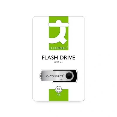 Abbildung von Q Connect USB Speicherstick (16 GB Weiß qconfd16gbevo, Schwarz