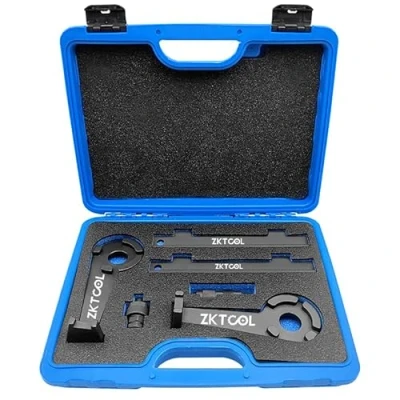 Abbildung von ZKTOOL Motor Nockenwelle Ausrichtung Verriegelung Timing Tool Kompatibel mit Audi A6 A8 VW 4.2 S6 S4 V8 R CAT Motor, T40046 T40047 T3242 T40058