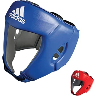 Abbildung von adidas Unisex Erwachsene IBA Boxing Head Guard Kopfschutz, Blau, L