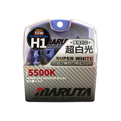 Abbildung von MARUTA KFZ Ersatzleuchte Super White, P14,5s, 2 St., Tageslichtweiß, ideale Xenon Farbtemperatur,Xenon Look,super weißes Licht,mehr Licht