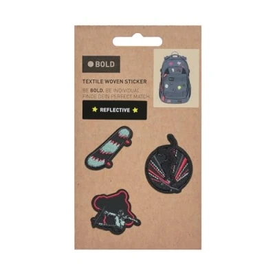 Abbildung von BOLD Lässig Textilsticker selbstklebend (3 Stk.)/BOLD Match Textile Sticker Skater