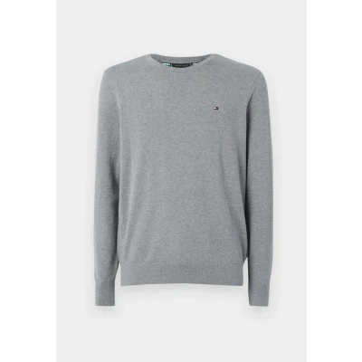 Abbildung von Tommy Hilfiger Essential CREW NECK Strickpullover Medium grey, Herren, Größe: XS, grey