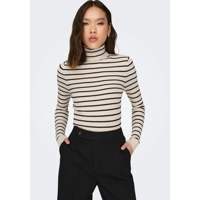 Abbildung von ONLY Karol L/S Rollneck Strickpullover, Damen, Größe: Medium, Whitecap gray
