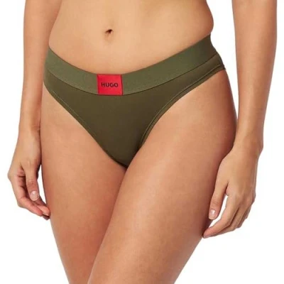 Abbildung von HUGO Brief Label Slip, Damen, Größe: Medium, Green