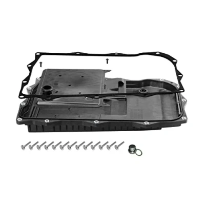Abbildung von VAICO V20 0588 Ölwanne, Automatikgetriebe mit Dichtung, Ölablassschraube Filter, Schrauben EXPERT KITS + BMW: X5, 1 Schrägheck, 5 Touring