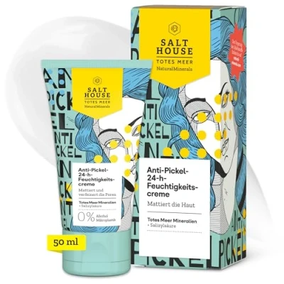 Abbildung von Salthouse Natural Minerals Anti Pickel 24 h Feuchtigkeitscreme, schnell einziehend, verfeinert die Poren, 50ml
