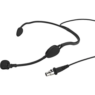 Abbildung von MONACOR 236040 HSE 70WP Spritzwassergeschütztes Elektret Kopfbügelmikrofon IPX4 schwarz