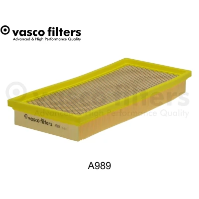 Abbildung von DAVID VASCO A989 Luftfilter 41 151 321 rechteckig Filtereinsatz mit integriertem Gitter FIAT: Punto II Schrägheck, Grande Schrägheck