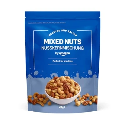 Abbildung von by Amazon Geröstete und gesalzene gemischte Nüsse, 500 g, 1 Packung
