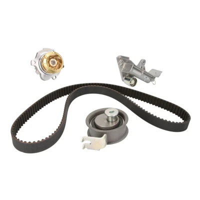 Abbildung von HEPU PK05476 Wasserpumpe + Zahnriemensatz mit Spanndämpfer, Spannrolle 150 VOLKSWAGEN: Golf 4 Schrägheck, Variant, Sharan I