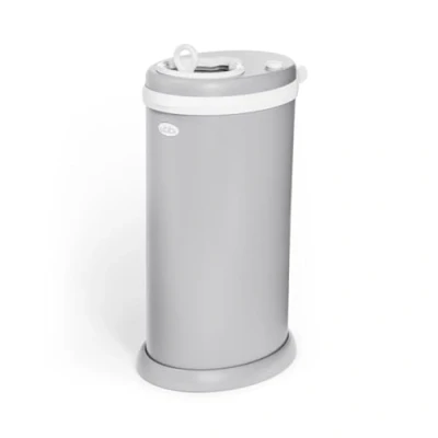 Abbildung von Ubbi Stainless Steel Nappy Pail, Odor Locking, No Special Bag Required, Award Winning, Registry Must Have, Matte Gray