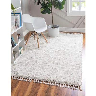 Abbildung von Myflair Möbel &amp; Accessoires Hochflor Teppich &quot;Top Shag&quot;, rechteckig, gewebt, melierte Optik, weich kuschelig, mit Fransen
