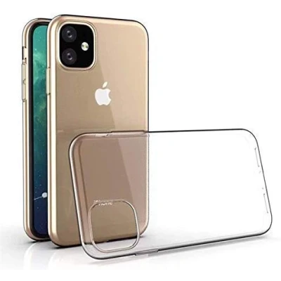 Abbildung von CoverKingz Handyhülle für iPhone 11 [6,1 Zoll] Silikonhülle Soft Case Bumper Durchsichtig Handy Hülle Slim Cover Transparent
