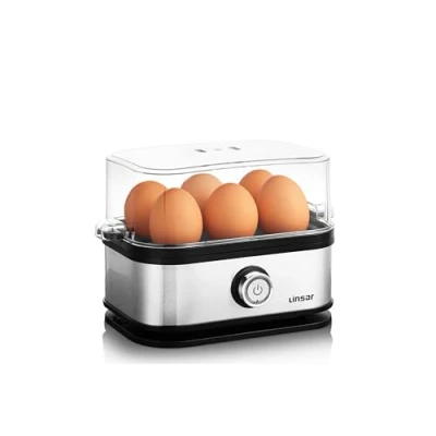 Abbildung von Linsar Eierkocher 1 6 Eier mit 3 Härtegraden, inkl. Messbecher Eierstecher, 400 W, Anzahl Eier: St., W