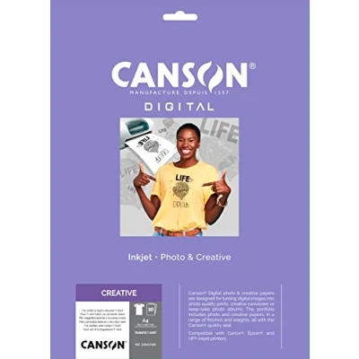 Abbildung von CANSON 204567480 T Shirt Inkjet Transfer Folie, 140 G/qm
