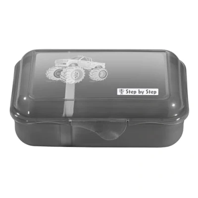 Abbildung von Step by Brotdose für Kinder, Größe: One Size, Monster truck rocky grau
