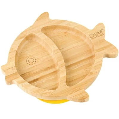 Abbildung von bamboo Baby Kleinkind Saugnapf mit Fischmotiv