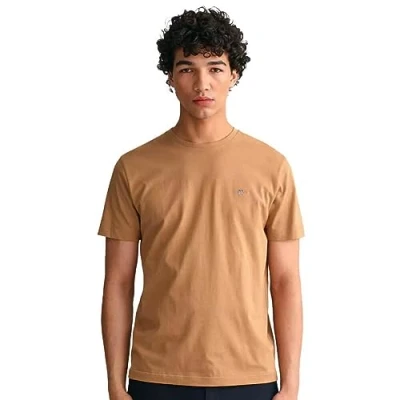Abbildung von GANT REG Shield Tshirt basic, Herren, Größe: Large, Khaki
