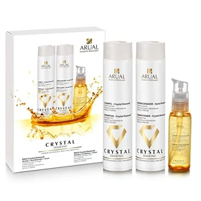 Abbildung von Arual Shampoo, Conditioner, Anti Frizz Serum für geschädigtes Haar